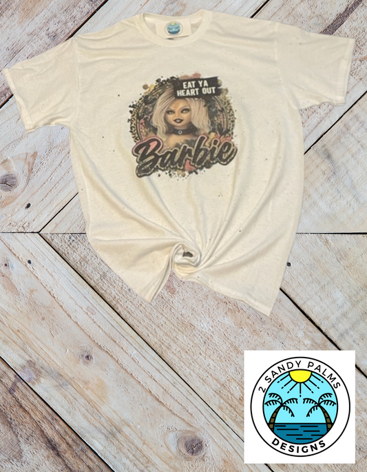 Eat Ya Heart Out Barbie white T-shirt 100% Polyester