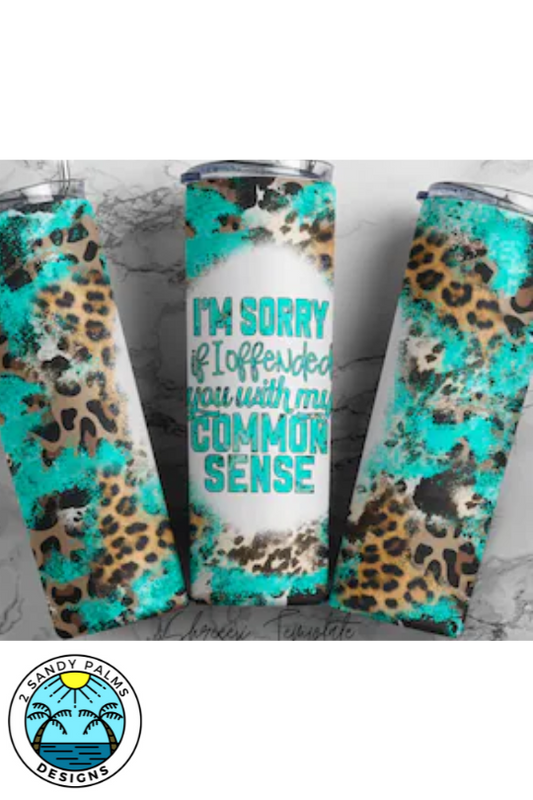 20oz skinny brown leopard print green black cowhide turquoise