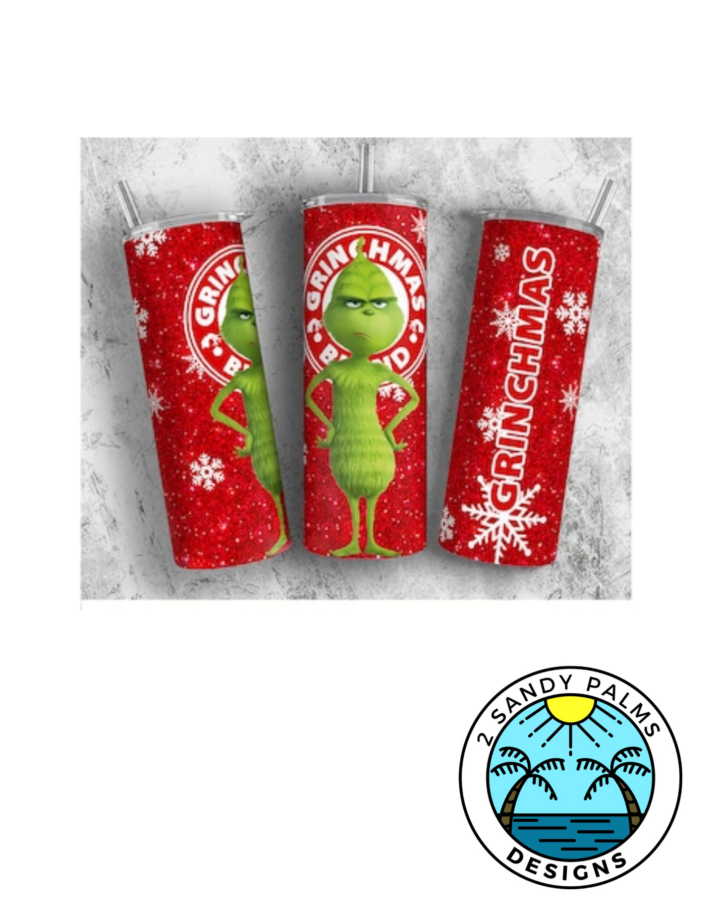 20oz. Skinny Red Grinchmas Tumbler