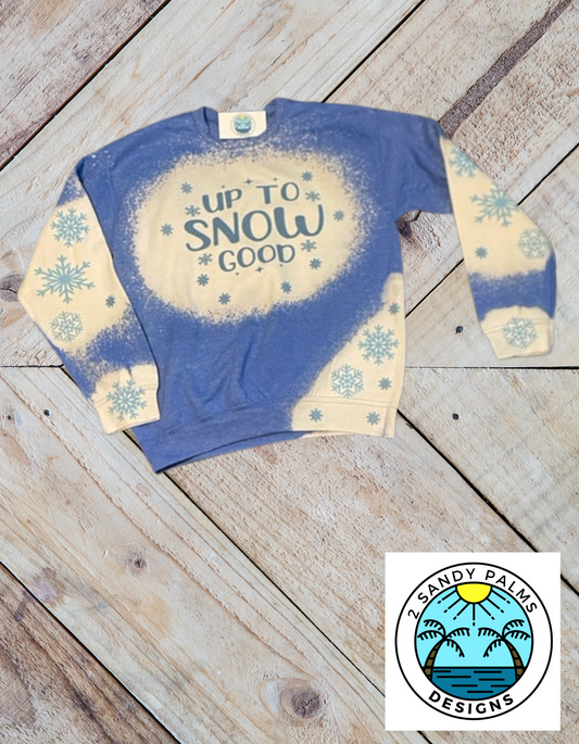 Heather blue Up to Snow Good Sweater