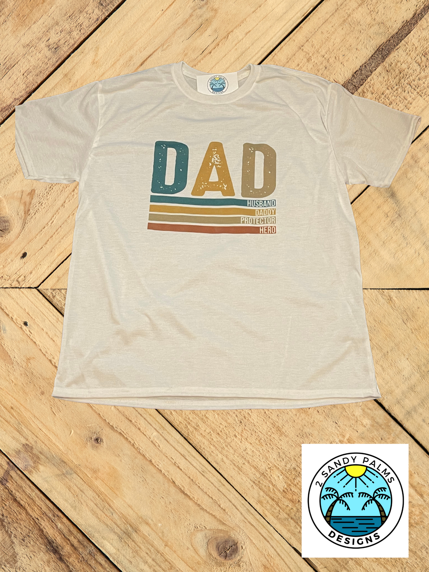 white DAD T-shirt