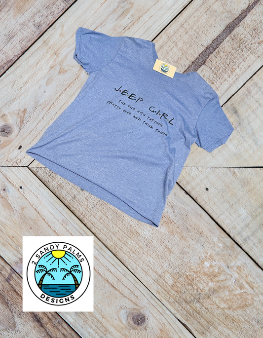 Jeep Girl blue T-shirt