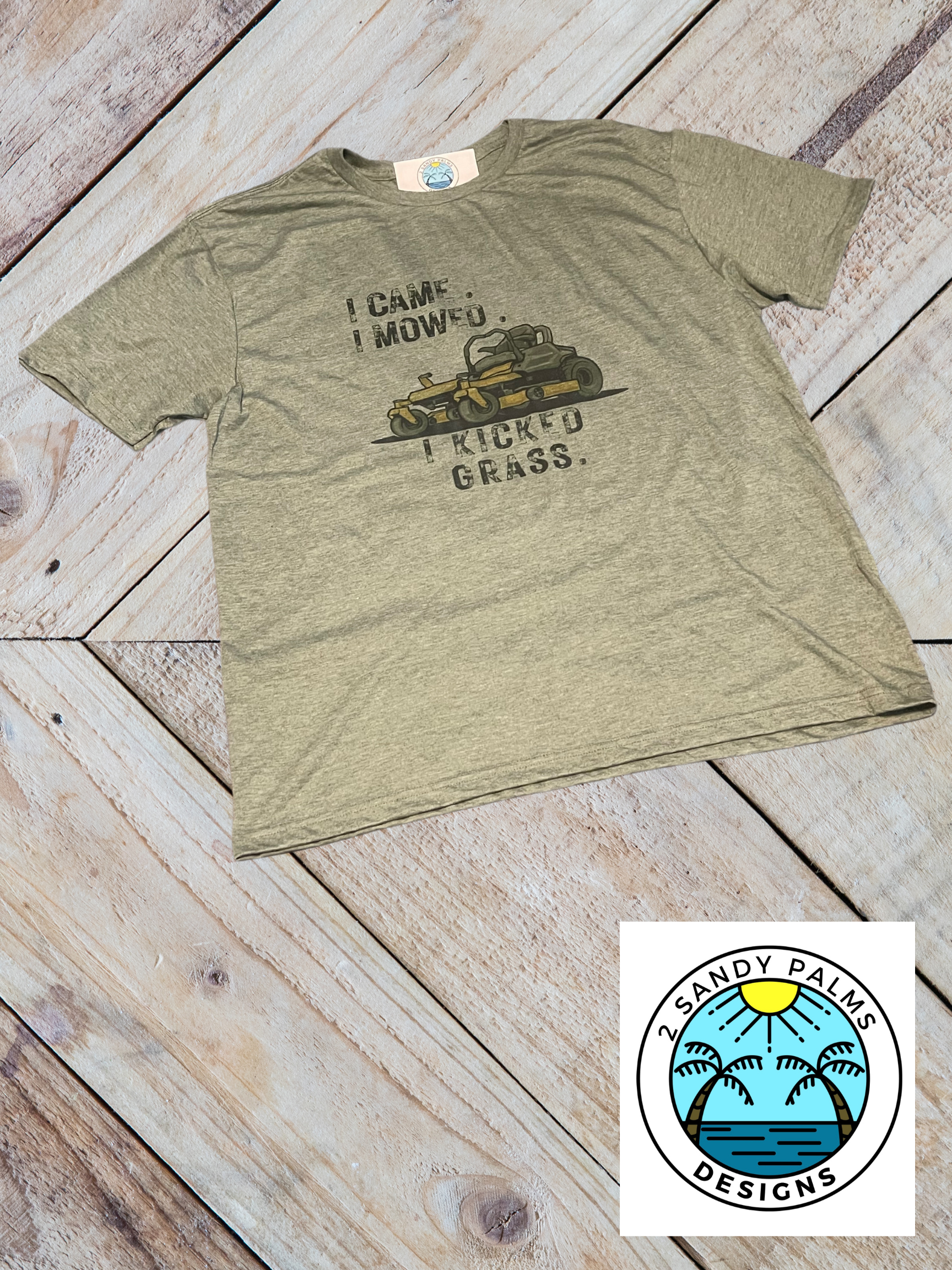 Military Green Lawnmower T-shirt