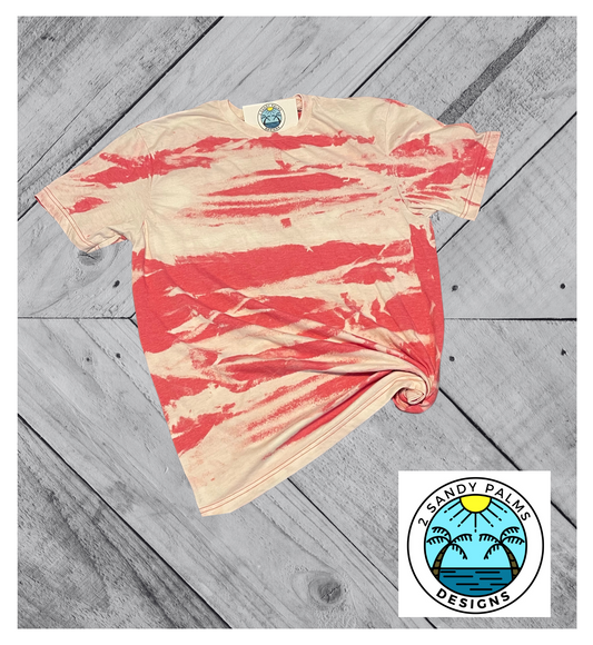 Red bleach T-shirt